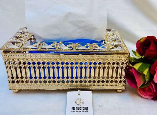Crystal Gold Tissue Box 0613-4