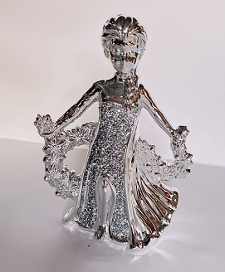 Crushed Crystal Elsa Figurine Decor