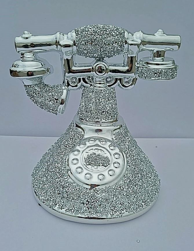 Crushed Crystal Telephone Decor