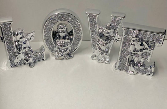 Crushed Diamond Love Letters