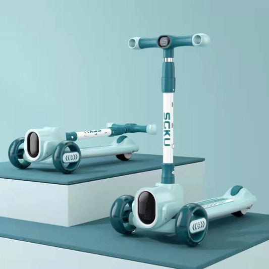 Kids' 3 Wheel Scooter | Adjustable Height & LED Wheels | 103-160