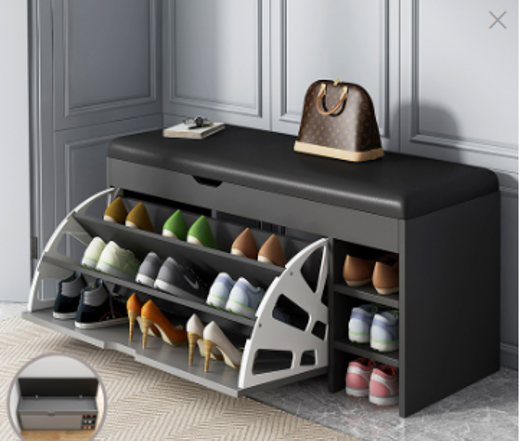 Shoe Cabinet Black HXD001437