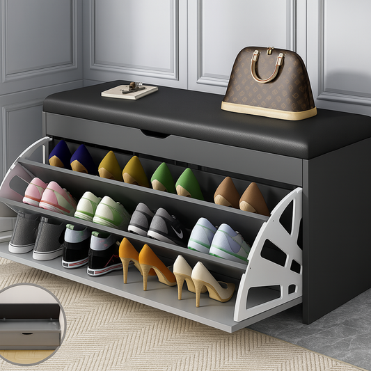 Shoe Cabinet Black HXD001439