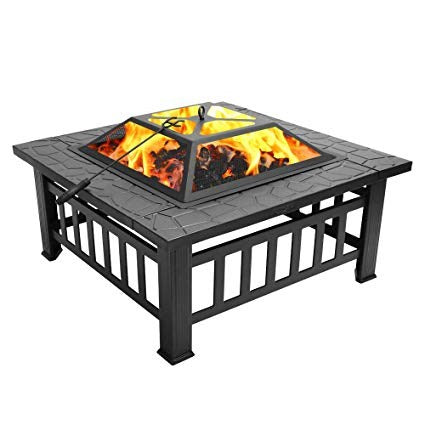 Square Fire Pit BBQ 15008