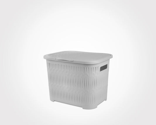 Short Bamboo Laundry Basket 151235