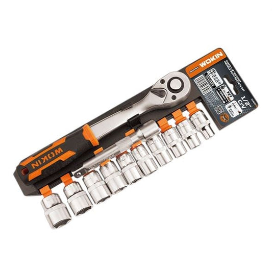 Ratchet Handle With Sockets 12pc 1/2" 154830