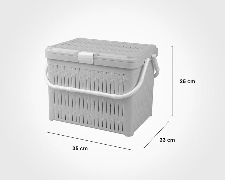 Small Picnic Basket With Lid 175635