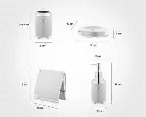 Round Bathroom 6pc 1764