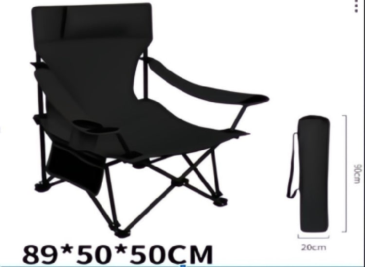 Foldable Black Chair 19130-11