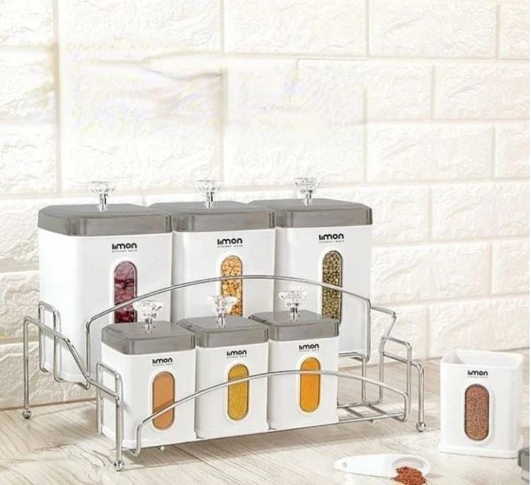 Spice Canister Stand 7pc 1927