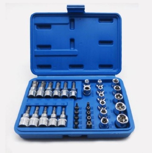 E-Torx Socket 34pc 1/4'' 3/8'' DR