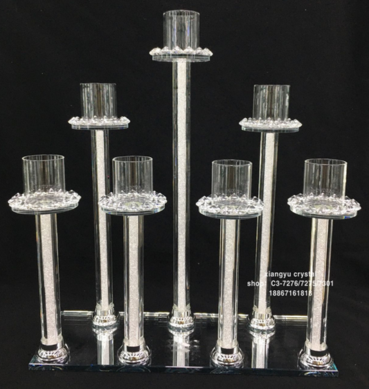 Glass Candle Stand 7 Section AAA-1