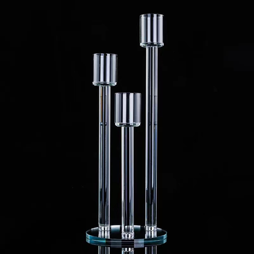 Glass Candle Stand 3 Section AAA-9