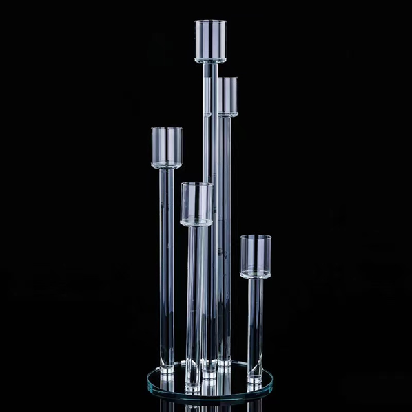 Glass Candle Stand 5 Section AAA-10