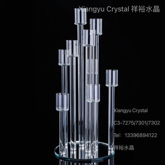 Glass Candle Stand 9 Section AAA-11