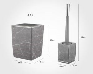 Square Marble Bathroom 6pc Set 2023