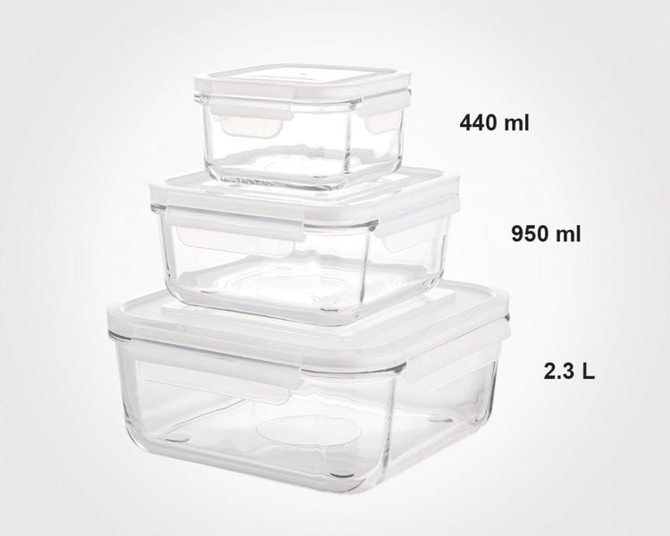 Glass Container 3pc 204835