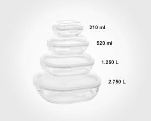 Glass Container 4pc 204935