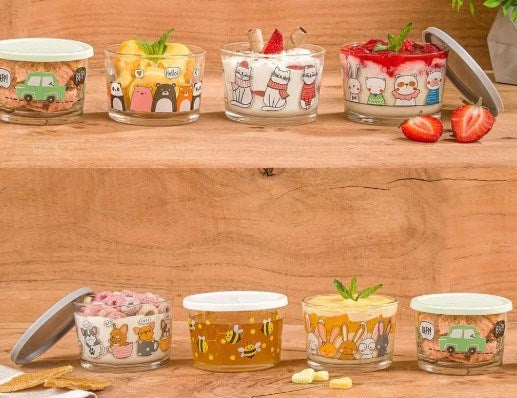 Glass Container With Lid 190mL 206835