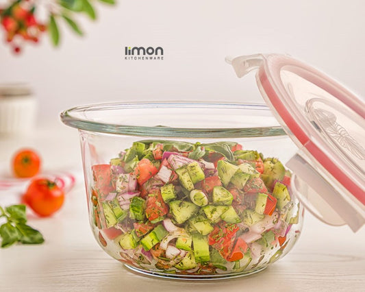 Glass Bowl With Lid 1.2L 207735