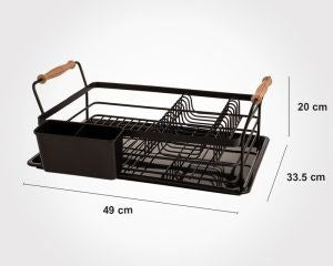 Black Dish Rack 1 Tier 208000