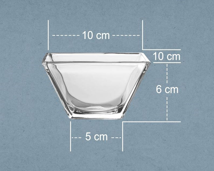 Square Glass Bowl 6pc 208700