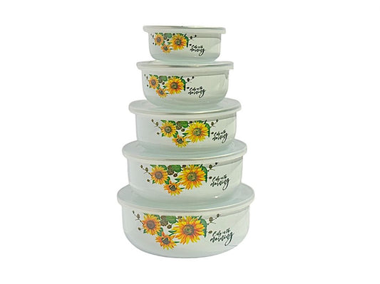 Round Food Storage 5pc Set 209D
