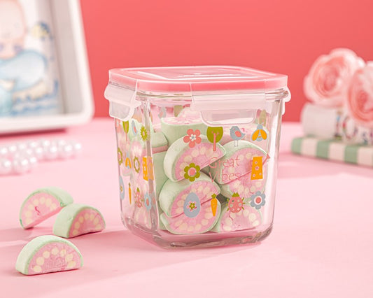 Printed Glass Container 860mL 211035