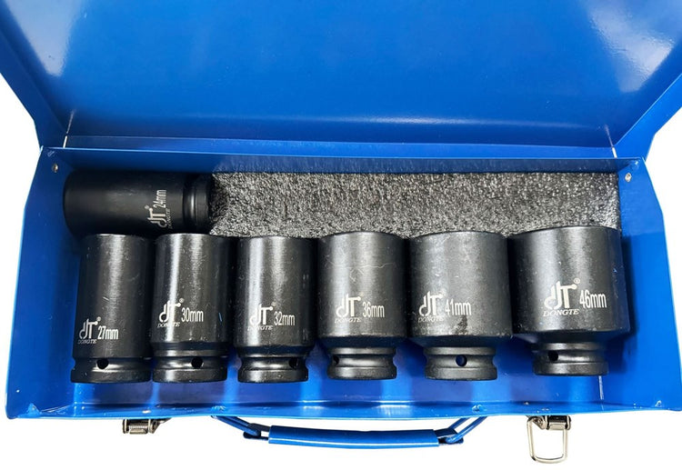 Black Impact Socket 7pc 3/4" DR DT0913 0911