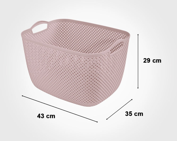 Knit Design Laundry Basket - L 213735