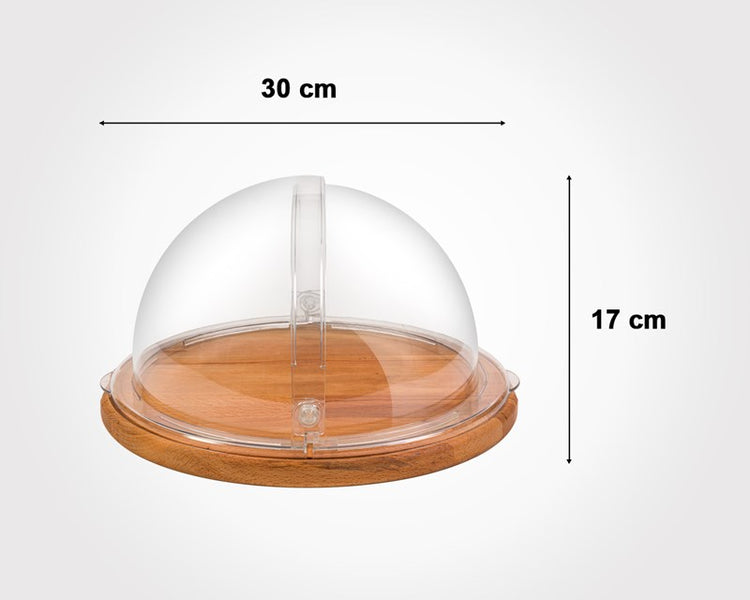 Wooden Tray With Rolling Top 217959