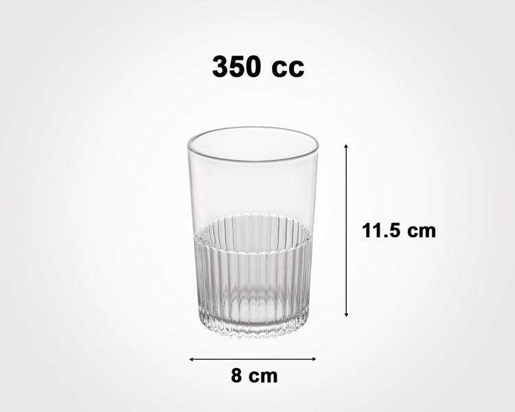 Water Glass Cup 350cc - 3pc 221700