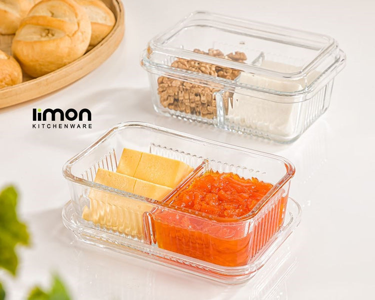 Divided Snack Tray With Lid 225600