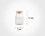 Glass Spice Jar With Wooden Lid 230ml 226459