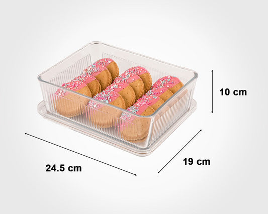 GLASS SWEET BOX WITH ACRYLIC LID 2.25L 234100