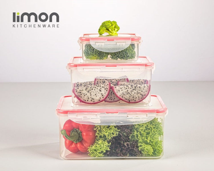 Rectangle food container set 6pc 23635