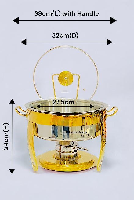 Gold Chafing Dish 5L
