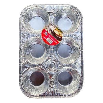 Aluminum Cupcake Tray 250-6 3pc
