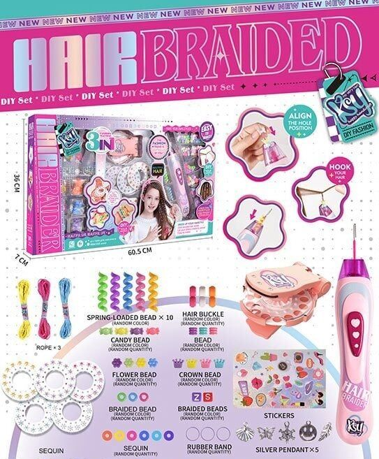 3-in-1 DIY Hair Braided Styling 2510-7-70