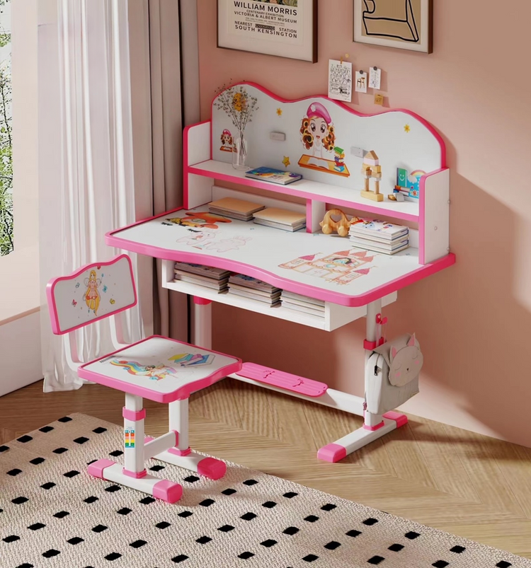Kids Table & Chair Pink B-85 B-86