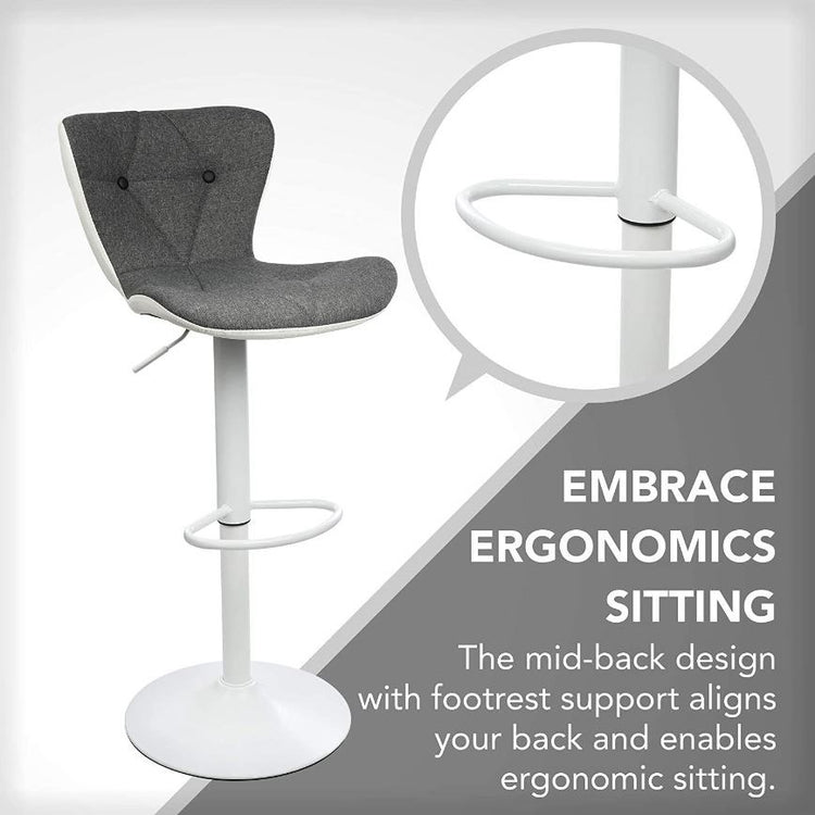 Bar Stool Gray & White UT-C866