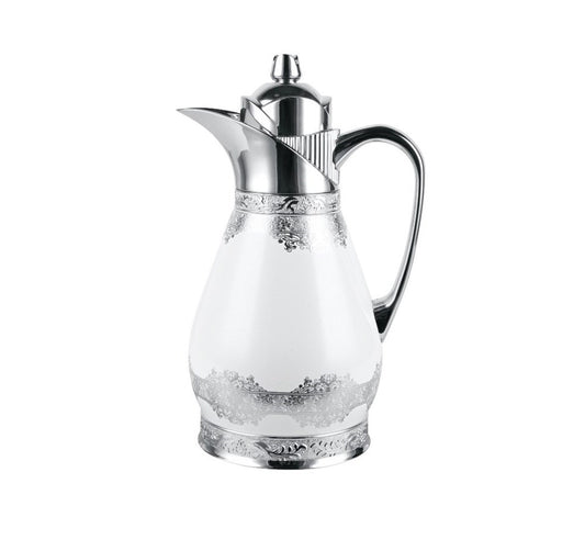 Flask 1L Silver & White 2998MS