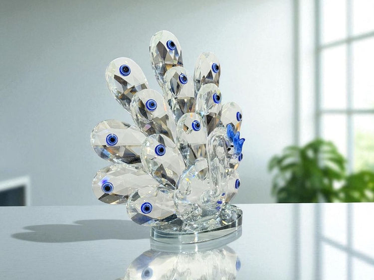 Peacock Crystal Decor 3195-17