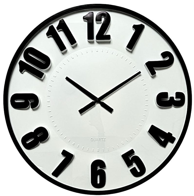 75cm White Wall Clock 3582-4