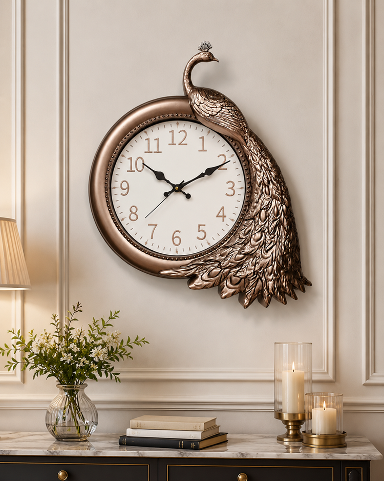 Peacock Wall Clock 3649