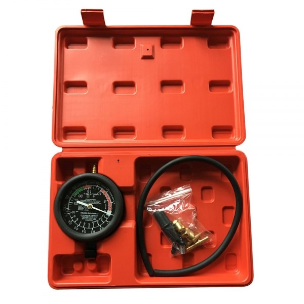Pressure Pump Tester Gauge Kit Vacuum Fuel Carburetor Valve
