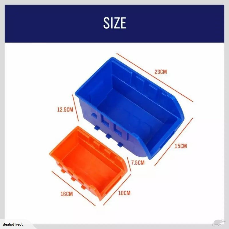 92pc Storage Bin Box Wall Mount 55035