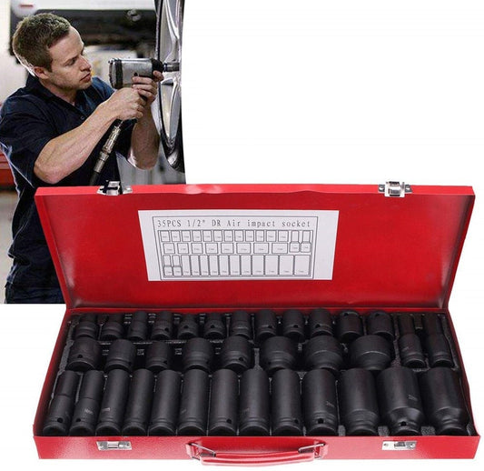 1/2'' DR Socket Set 35pcs DJPE-QDTT35