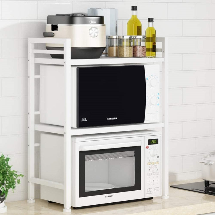 Microwave Rack Stand 3 Tier White