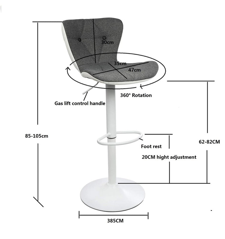 Bar Stool Black & Gray UT-C866